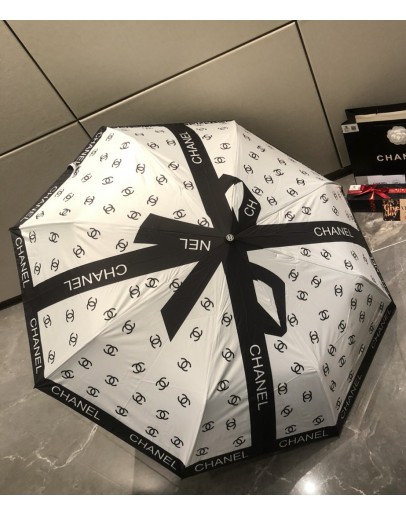 Chanel Automatic Folding Umbrella - Ribbon Art [Ready Stock]