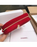 CHANEL Cosmetic pouch Black or Red [Ready Stock]