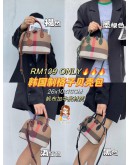 【韩流时尚】韩国制格子贝壳包 （现货）KOREA Designer's Brand Plaid Pattern Shell Bag